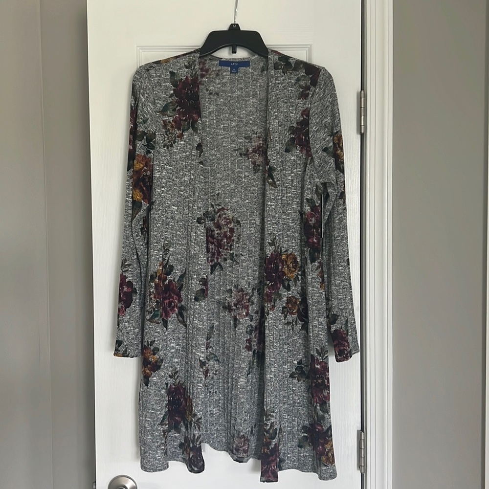 Apt 9 Floral Cardigan